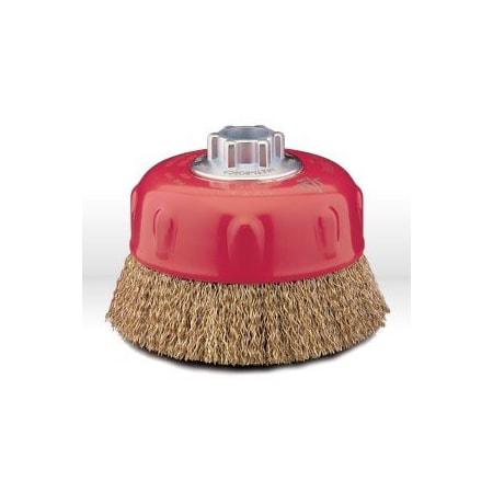 Jaz 4in. Crimped Wire Cup Brush, .020in. Steel, 5/8in. -11 & M14 x 2.0 A.H., Display Package 64050